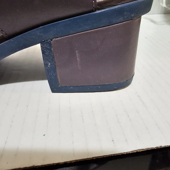 Camper Maude Violet purple Blue Mid Block Heel Retro Shoes Sandals Sz 40 - Picture 11 of 16